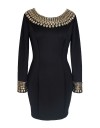 Rochie Neagra cu Aplicatii LC22591